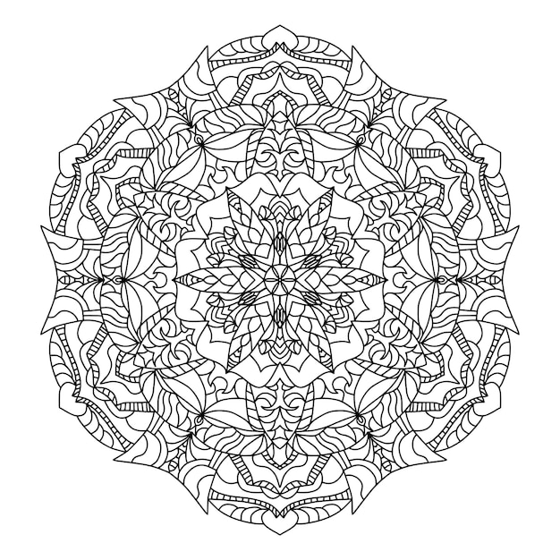 Motif Ornemental De Mandala De Luxe