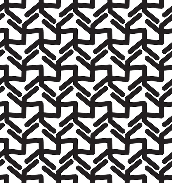 Motif ornemental. Modèle sans couture arabe. Abstrait marocain en noir et blanc