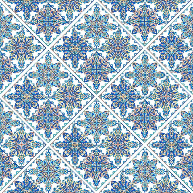 Motif Ornemental. Modèle Sans Couture Arabe. Contexte Marocain.