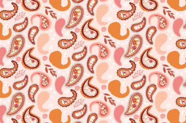 Motif paisley coloré