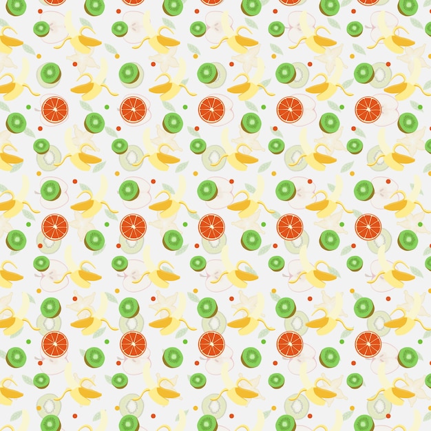 Vecteur un motif de papier peint comporte un fruit et un motif de fruit