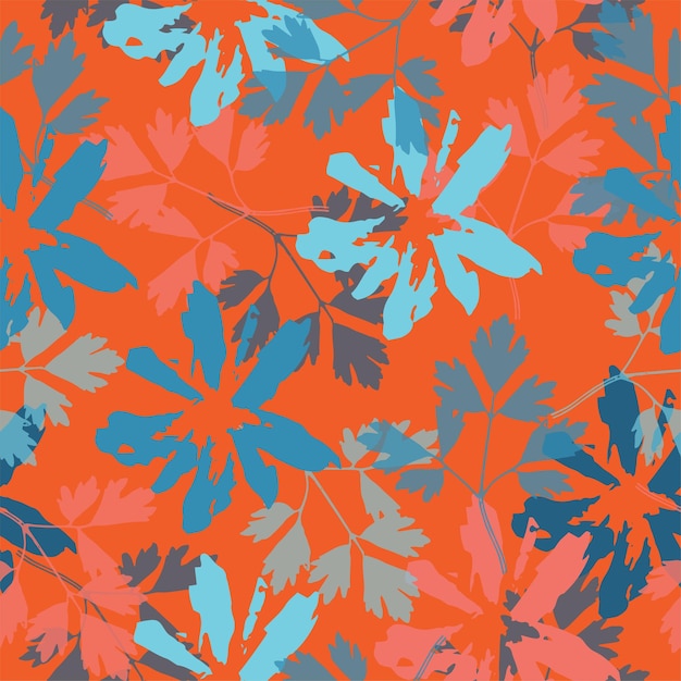 Motif De Peau D'animal Moderne Avec Des Formes De Fleurs