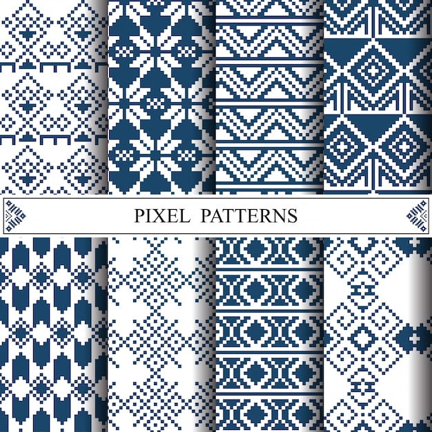 Vecteur motif de pixels thaïlandais pour la fabrication de textile textile