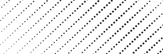 Motif De Points Noirs Inclinés Au Format Horizontal Pour Créer Des Textures