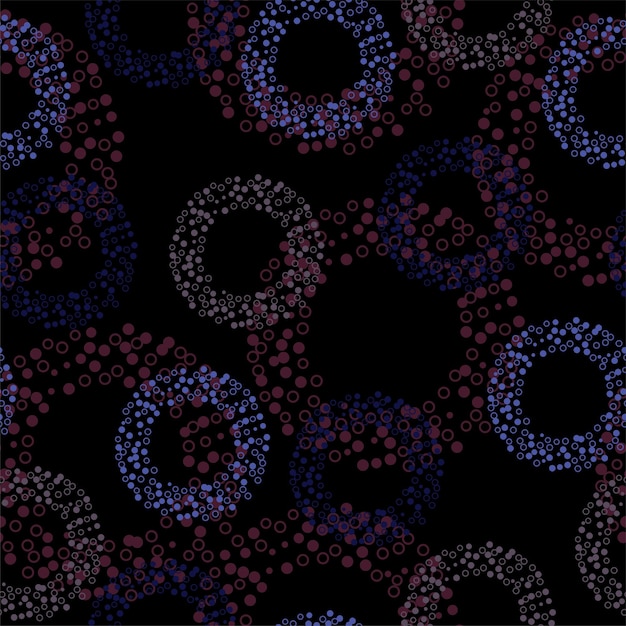 Motif à Pois Sur Fond Noir Motif De Paillettes D'or Sans Soudure En Pointillé Classique