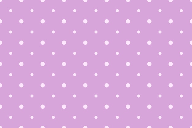 Motif à pois sans couture sur fond violet Ornement à pois répété avec petits et grands points