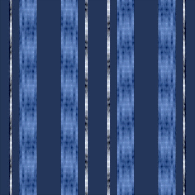 Motif de rayures verticales en bleu Texture de tissu de fond de rayures vectorielles Motif abstrait sans couture de lignes rayées géométriques