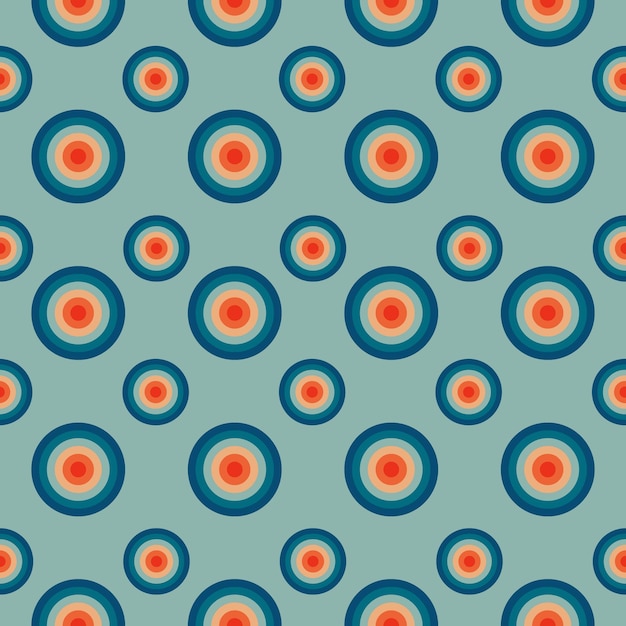 motif rétro avec des cercles