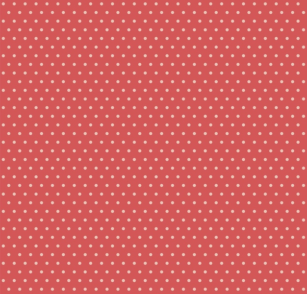 Vecteur motif rétro rouge à pois