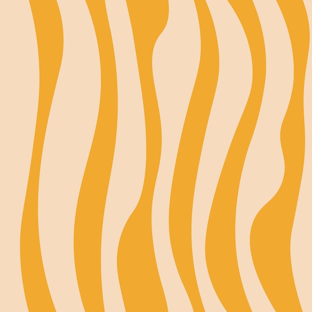Vecteur motif rétro sans soudure de vecteur rayures inégales blanches sur fond jaune idéal pour la conception papier peint emballage textile scrapbooking