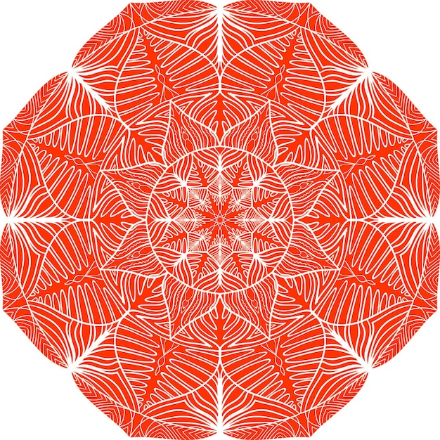 Motif rond de mandala ornemental coloré. Élément de conception graphique.