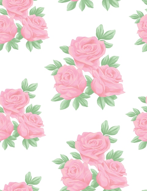 motif de rose pour l'impression de tissus et de textiles