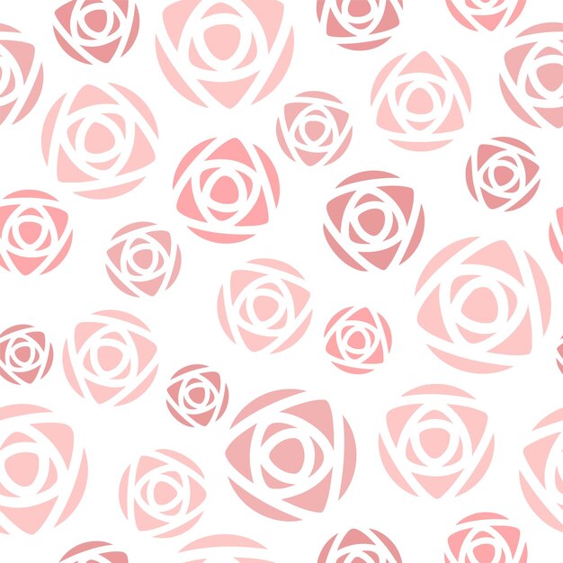 Vecteur motif rose simple