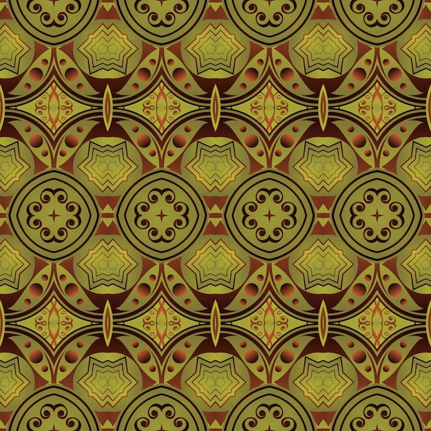 Motif sans couture avec des éléments décoratifs Illustration vectorielle pour votre conception