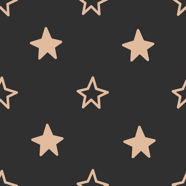 Motif sans couture étoilé minimal