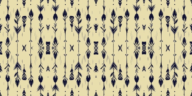Un motif sans couture tribal géométrique batik ikataztec style boho ethnique modèle sans couture