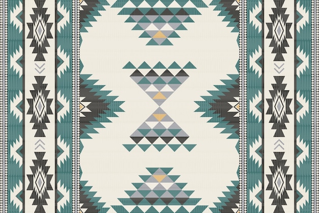 Vecteur motif sans couture vecteur tribal navajo ornement amérindien style de décoration ethnique du sud-ouest b