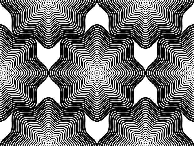 Motif sans fin rayé monochrome de vecteur, fond géométrique continu d'art avec des lignes graphiques.