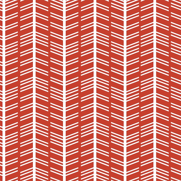 Motif Scandinave à Chevrons Avec Des Couleurs Rouges Et Blanches