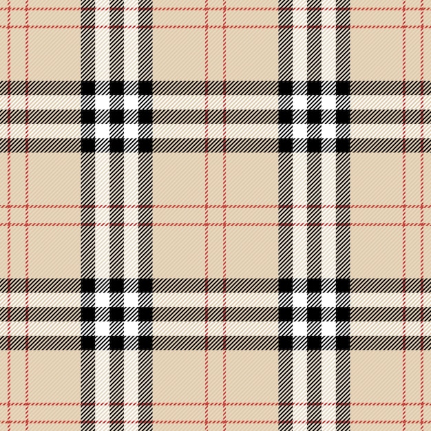 Vecteur motif de tartan écossais sans couture