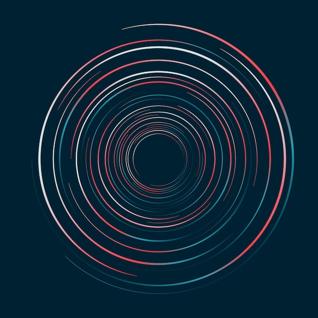 Motif de tourbillon de lignes de cercles abstraits