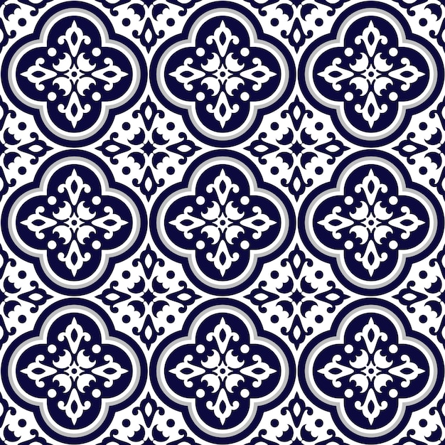 Motif De Tuile Sans Couture Portugais