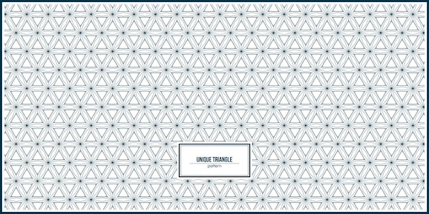 motif unique de plusieurs lignes triangulaires