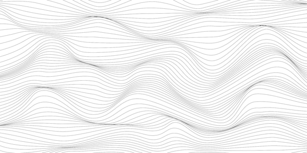 Motif de vagues sur fond blanc