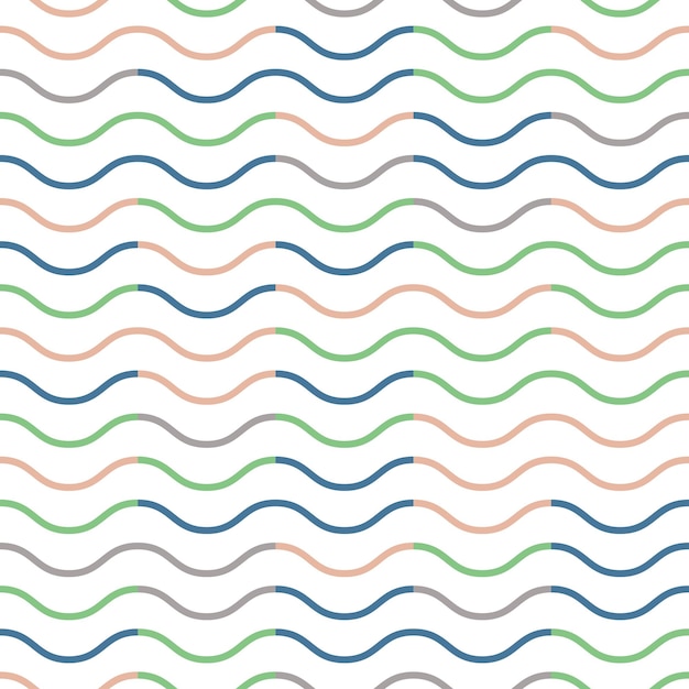 Motif De Vagues, Fond Simple Géométrique. Illustration De Style élégant Et Luxueux