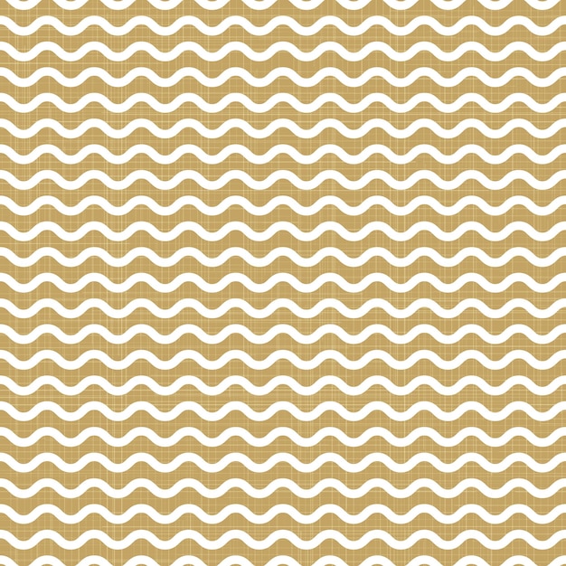 Motif de vagues sur textile, abstrait géométrique. Illustration de style créatif et de luxe