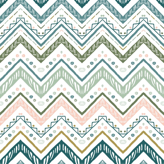 Un Motif Vectoriel Chevron Zigzag Ethnique Sans Couture