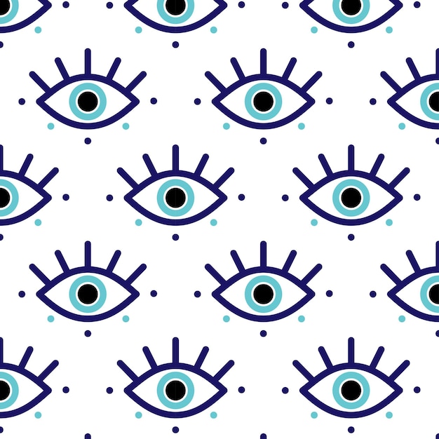 Vecteur motif avec des yeux