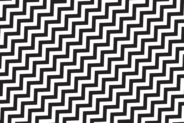 Vecteur motif zigzag en blanc et noir