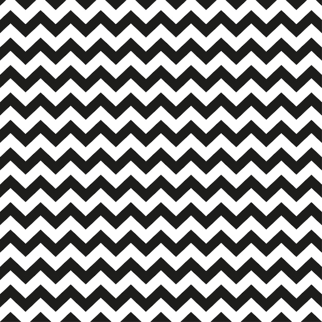 Le motif en zigzag Chevron contraste noir et blanc Design abstrait moderne Illustration vectorielle EPS 10