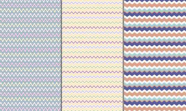 Motif En Zigzag Coloré