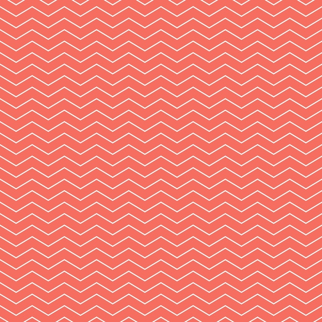 Motif En Zigzag De Couleur Corail Vivant. Abstrait Géométrique. Couleur De L'année 2019. Illustration De Luxe Et De Style élégant