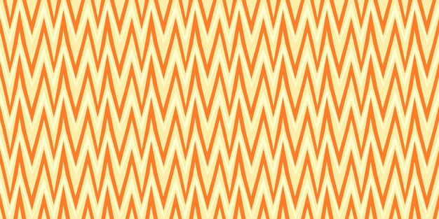 Un motif en zigzag de rayures orange et jaune