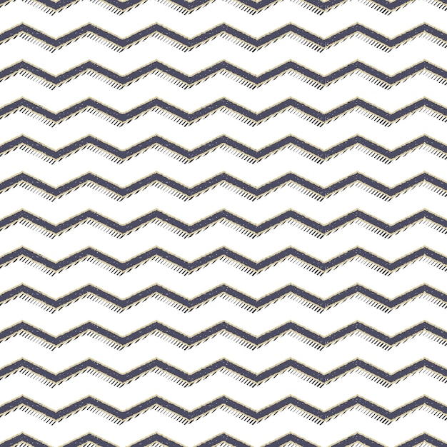 Motif En Zigzag Rétro, Arrière-plan Géométrique Abstrait Dans Le Style Des Années 80 Et 90. Illustration Simple Géométrique