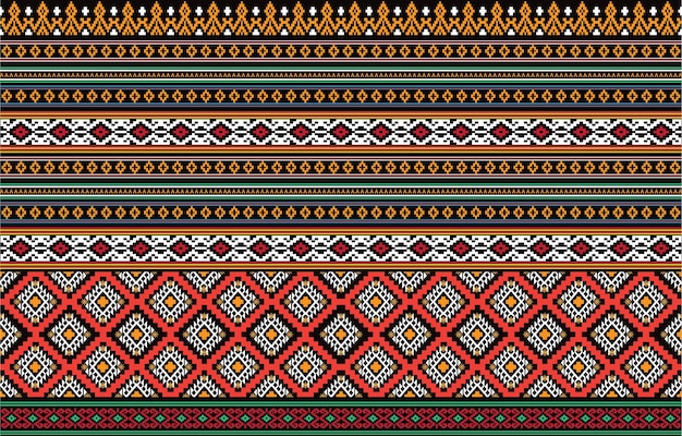 Motifs Aztèques Vecteur Motif Sans Couture. Illustration De Fond D'un Modèle De Motif Tribal