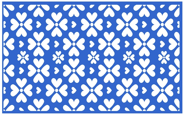 Motifs bleus motifs géométriques et floraux islamiques pour la décoration