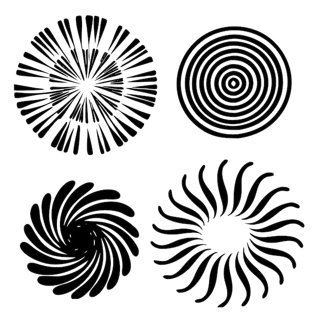 Des motifs circulaires en spirale avec un mouvement de tourbillon
