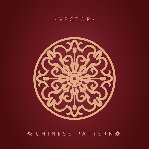 Vecteur motifs décoratifs traditionnels chinois