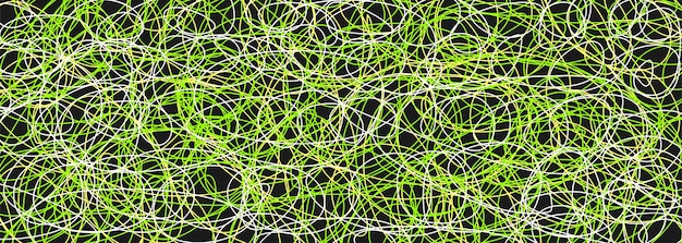 Des motifs enchevêtrés colorés Texture chaotique abstraite Arrière-plan avec des lignes et des vagues Création artistique