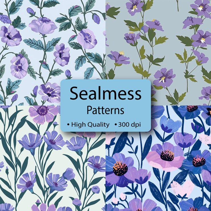 Des motifs floraux avec des fleurs colorées