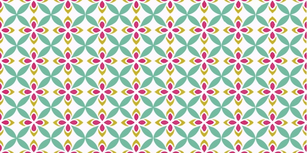 Des motifs floraux géométriques sans couture