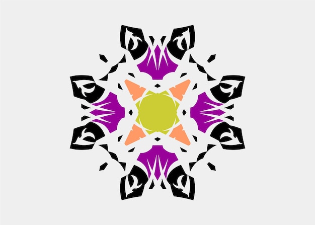 motifs floraux de mandala