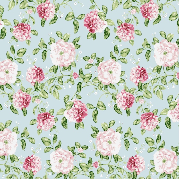 Des motifs floraux sans couture vintage à l'arrière-plan de petites fleurs de style Ditsy