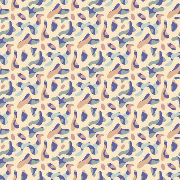 Des motifs en forme de boule de forme libre Abstracts d'amèbes motifs sans couture éléments organiques de forme libre