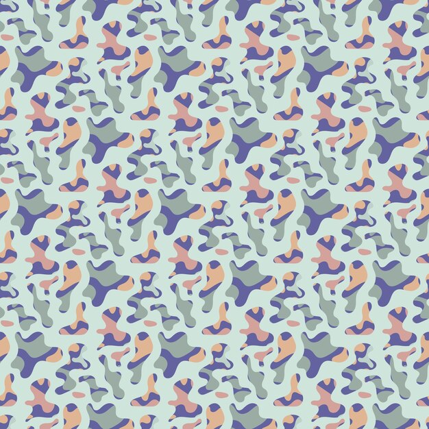 Des motifs en forme de boule de forme libre Abstracts d'amèbes motifs sans couture éléments organiques de forme libre