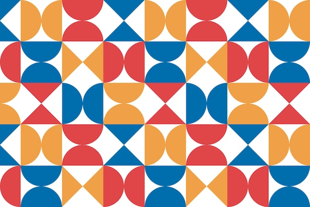 Des motifs géométriques vibrants et colorés
